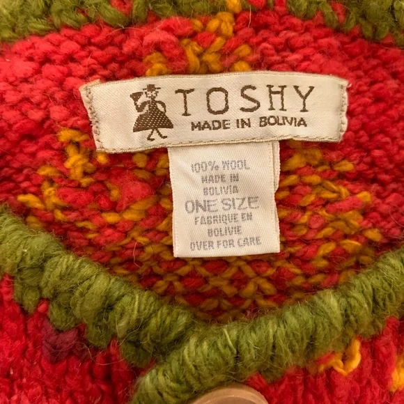 Colorful Geometric Patterned Cardigan - Picture 4 of 6